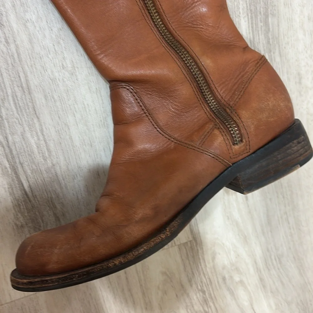 Vince Camuto Keaton Chestnut Riding Boots 5.5